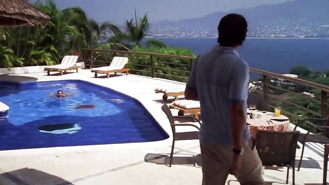 Lilia Mendoza nude poolside in Love on a Weekend 2009