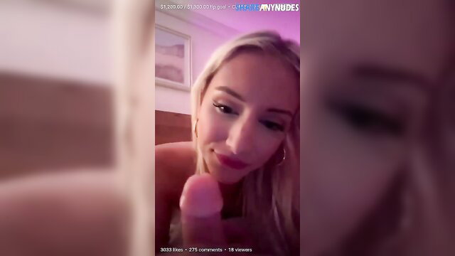 Dilfenergy DGafbella nude OnlyFans live dildo blowjob closeup