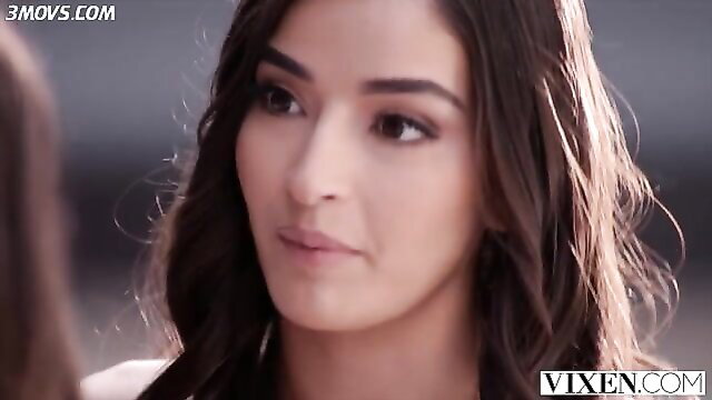 Gianna Dior closeup sexy gaze poolside Vixen threesome