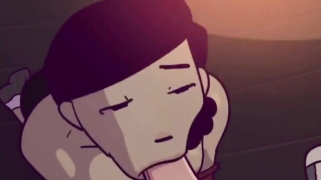 Stepson gets blowjob from horny anime mom in 7 Minutes of Heaven