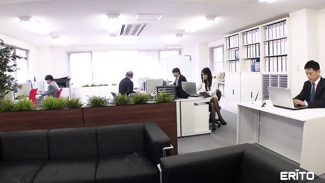 Haruka's Private Charm Ignites in Secret Passion - Erito JAV office tease