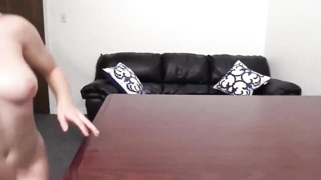 Nude Asian woman with perfect perky tits poses seductively