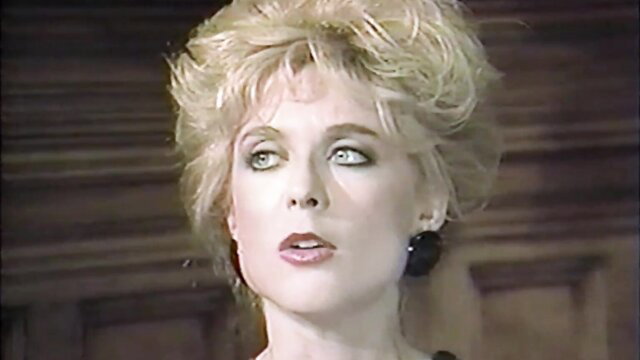 Blonde woman with surprised expression