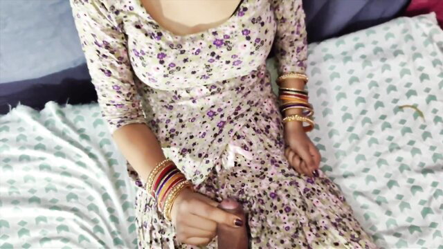 Neha Sharma in floral dress grabs cock, first anal with Varun Sharma