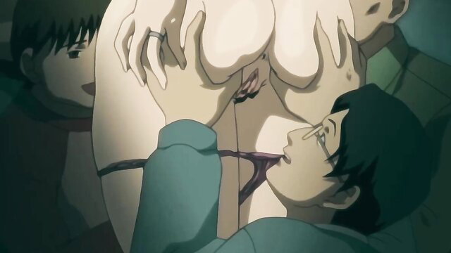 Hentai PD anime babe with huge tits and ass in intense DP gangbang