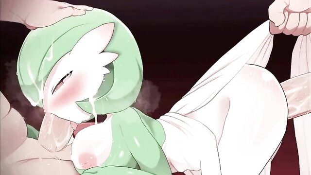 Gardevoir hentai fucked doggystyle, big tits monster girl creampie