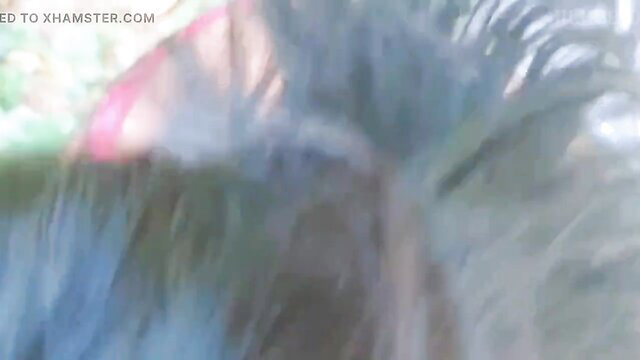 Blurry jungle desi village girl in hot outdoor sex fun