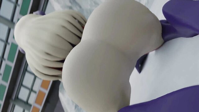 Mount Lady's massive white booty twerking in tight purple bodysuit