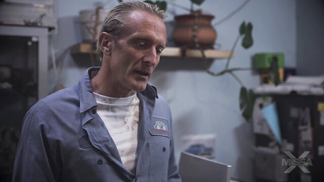 Mature man in workshirt in steamy stepdad scene with Coco Lovelock