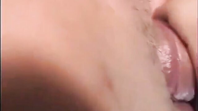 Closeup of woman licking lips in oral tease, military cock sucking preview