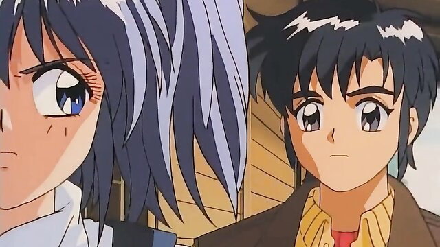 Anime Magical Twilight Ep.3 hentai couple closeup blue hair girl and boy