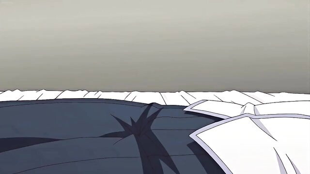 Obsessive Sister anime hentai bed scene with sheets and shadows