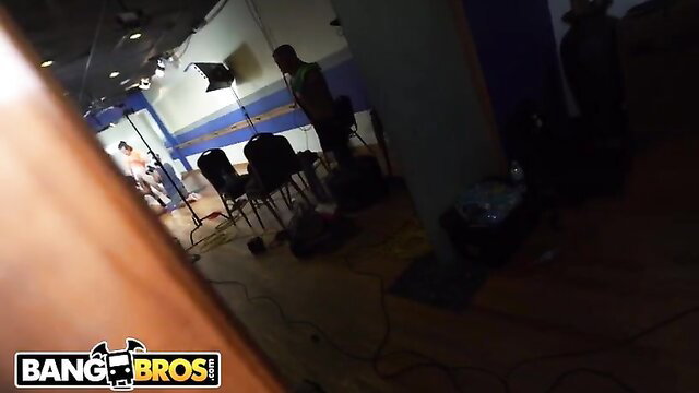 Behind the scenes BTS POV fuck with sexy Latina Monica Asis BangBros