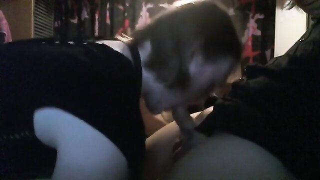 Amateur Danish teen girl deepthroating boyfriend's cock POV blowjob