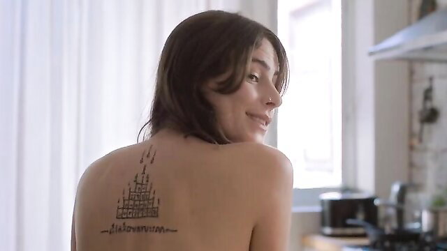 Gigi Edgley topless back tattoo sexy nude scene Everything in Between