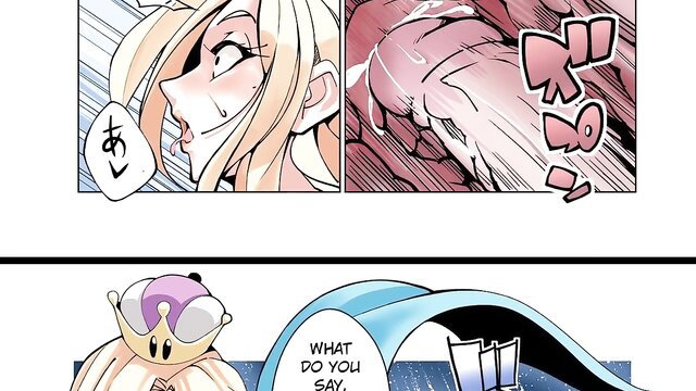 Rosalina hentai parody comic: blonde milf licks wet pussy closeup