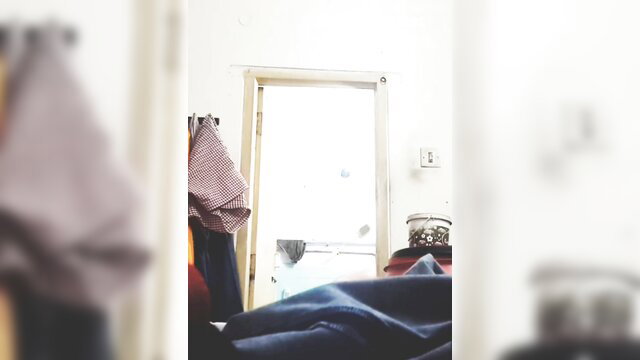 Desi girl bathing nude in bathroom, wet skin and curves