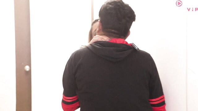 Indian Desi Bhabhi in Saree Embraced by Devar in Intimate Moment