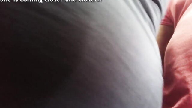 Big ass woman grinds meaty butt on bulge in crowded bus uniform tease