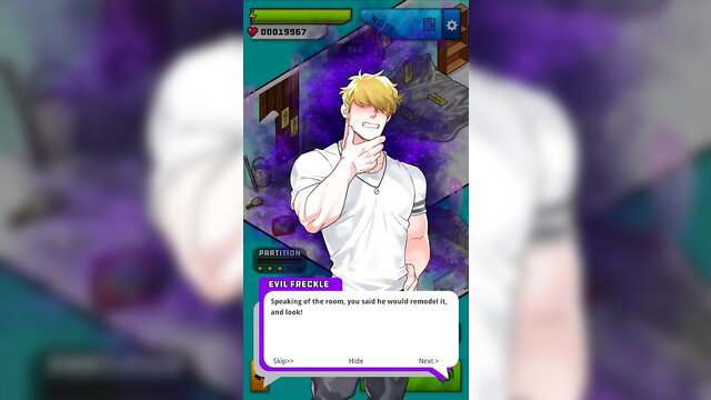 Blond muscular freckled hunk in tight white tee, seductive pose