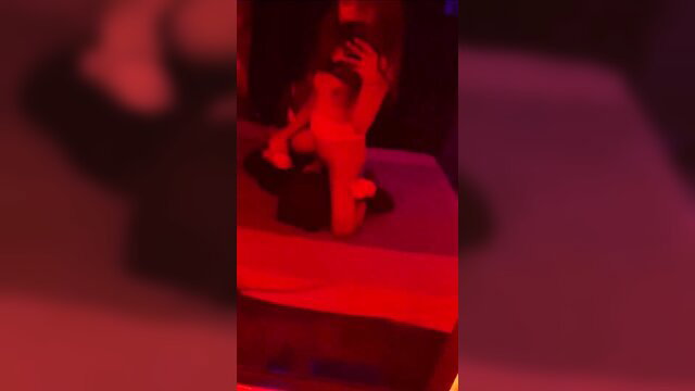 Beautiful Indian shemale TS Akaanshaa Delhi nude on red bed