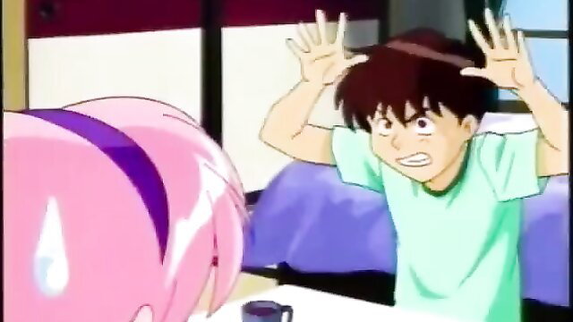 Anime guy shocked by massive pink anime ass in monster fuck trailer