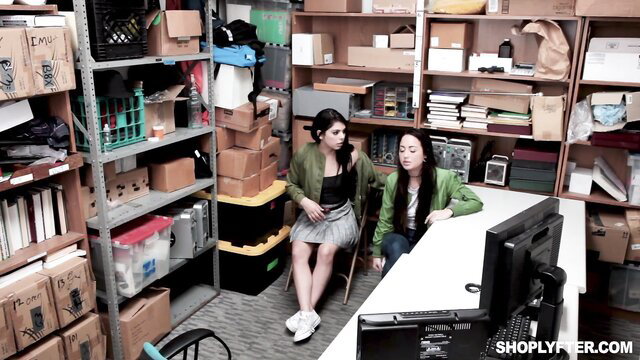 Mi Ha Doan Asian shoplifter interrogated in storage room ShopLyfter