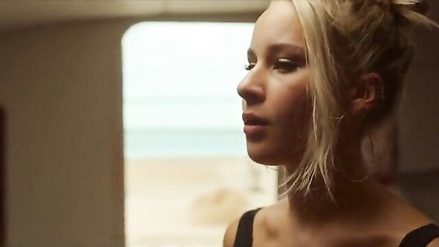 Jennifer Hoffman blonde nude tits profile view All Inclusive 2023