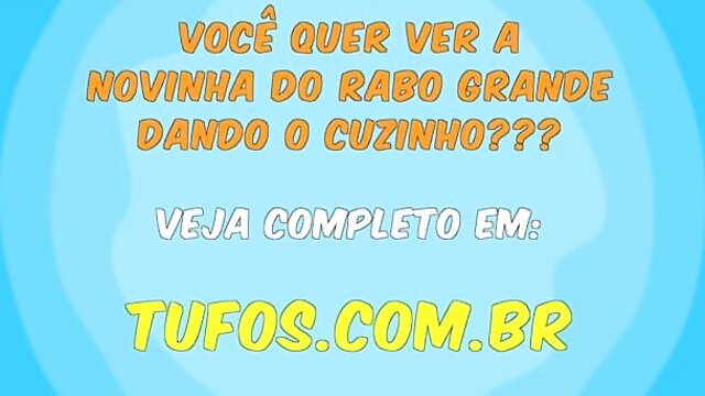Novinha do rabo grande dando o cuzinho apertado pra comer