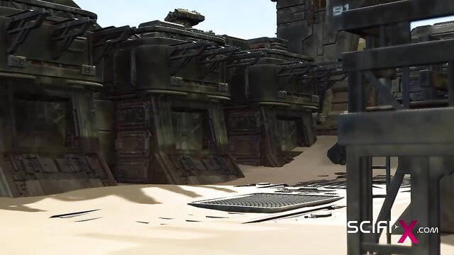 Scifi-X HD BDSM madam bound in futuristic sci-fi dungeon