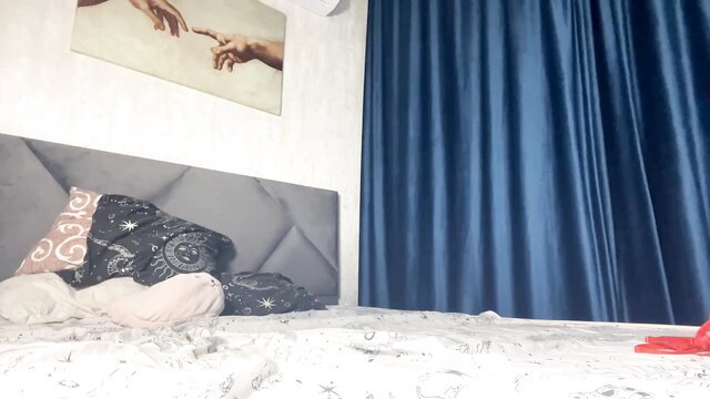 Helenjoyne's cute teen bedroom with bed, pillows and red toy