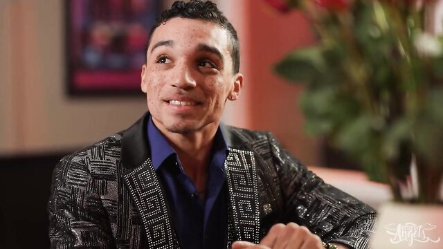 Daisy Taylor smiling in sexy blinged jacket, hot shemale star