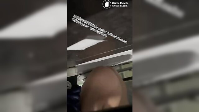 Blurry closeup of woman's bare brown ass over toilet shitting