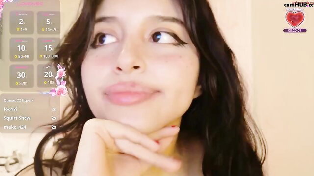 Elisparadisex Chaturbate cam girl with wet pussy spy show tease