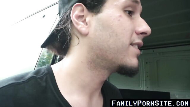 Stepdad's wet cock slips into son's tight hole - taboo gay anal