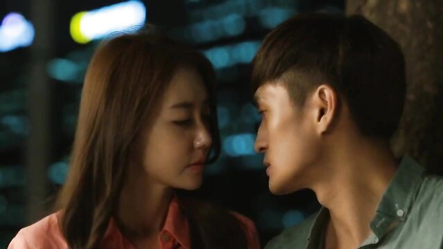 Ji Eun Seo and Chi Chi Korean couple close-up face gaze in erotic scene