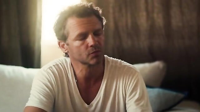 Jeffri Lauren hot in white V-neck tee, The Last Deal (2023) nude scene