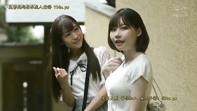 Ai Hoshina and Eimi Fukuda in school uniforms, JAV stepdaddy tease