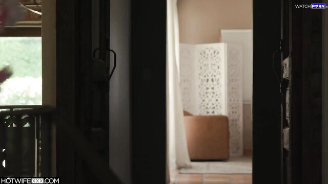 Chanel Camryn in elegant room, teasing hotwife preview