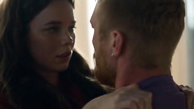 Marie-Louise Ottesen nude tits with man in Boundless 2024 sex scene