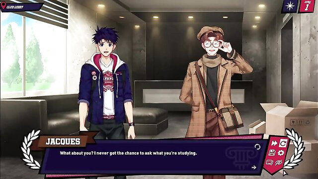 Jock Studio Demo: Yotto Route - Two handsome Japanese guys Jacques and Yotto in dorm chat