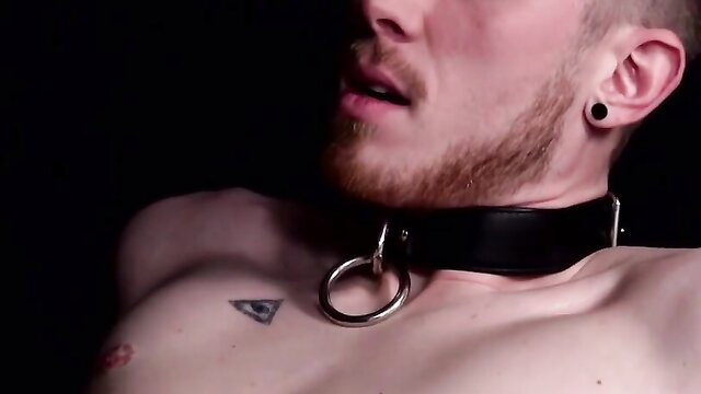 FTM Luke Hudson in collar, pussyfucked by Eddie Danger