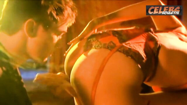 Alexandra Kamp in sexy red lingerie, bent over for ass worship