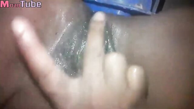 Amateur Sri Lankan finger fucking pussy closeup, wet fingering orgasm