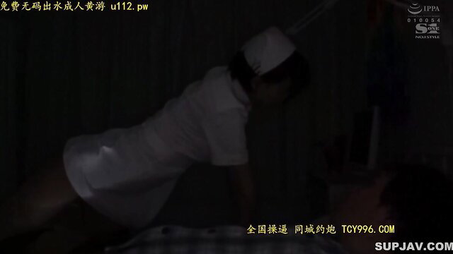 Aoi Tsukasa as naughty nurse in JAV SSNI-495, bent over in uniform