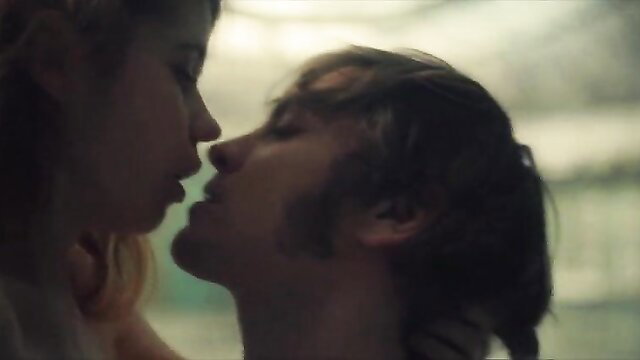 Luise Aschenbrenner nude tits in hot kiss sex scene Disko 76