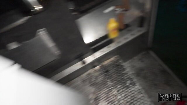 Kai Jaxon naughty food truck flirt in Mofos spicy temptation