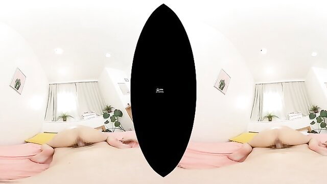 Japanese teen lying nude on bed, legs spread, heart-stopping JAV tease