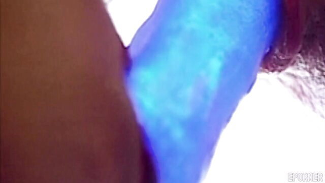 Closeup of hard cock entering wet pussy in intense BDSM sex