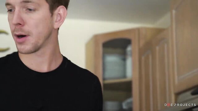 Hot guy talking passionately in kitchen amateur video thumbnail